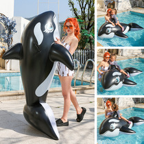 Adult inflatable hammock floating bed unicorn swimming ring big children swimming ring cartoon floating row animal mount