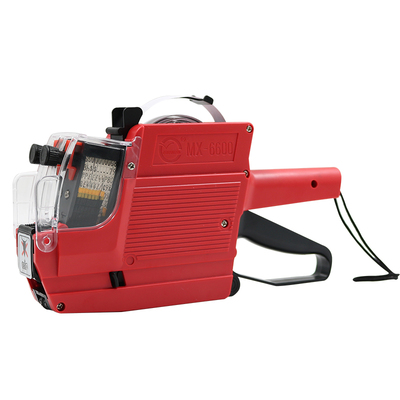 双排6600打码机标价机超市价格打价机款号日期手动双行标价打印机器百货商店价签机商品价签不干胶两行打印