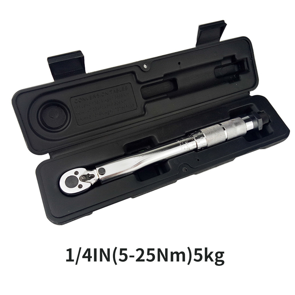 1 4 torque wrench 45#steel adjustable torque preset torque wrench 5-25 multi-function wrench