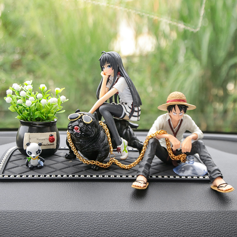 Car ornaments simulation hand-made model decorations Luffy car interior creative personality men and women god decoration supplies