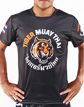  TIGER MUAYTHAI quick-drying round neck T-shirt 1stDry series black and white training sports breathable short-sleeved men