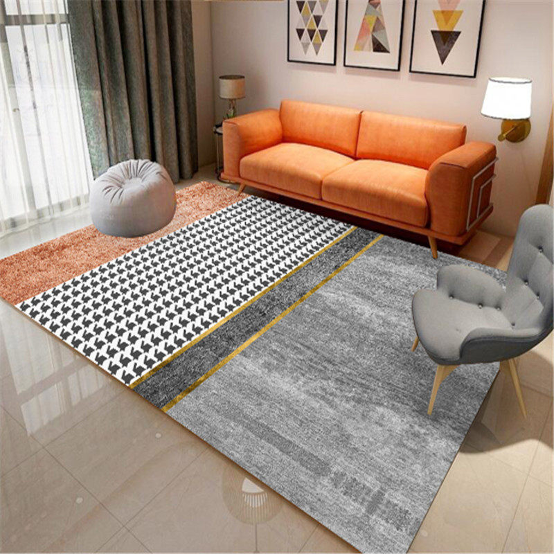 Nordic Rug Thousands Birds of Light Luxurious Living Room Tea blanket Home Large Area Mat Bedroom Full Bunk Bed Side Blanket