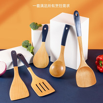 Contrast mu chan zi nonstick dedicated mu guo chan high temperature set stir-fry accompanied by a long-handled food grade spatula