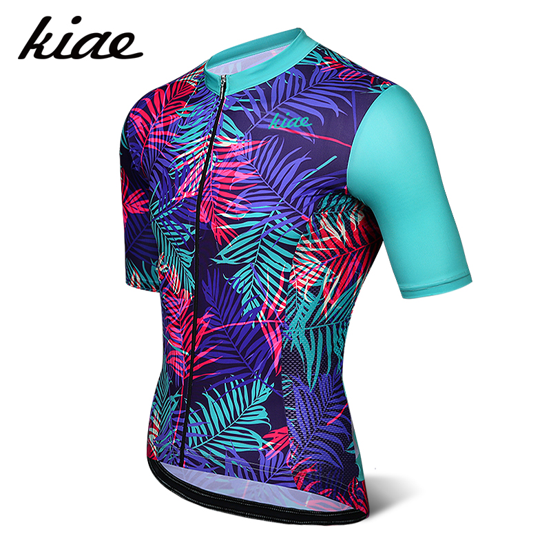 KIAE Highway Cycling Dresses Male Short Sleeves 2022 New Summer Sweater Tropical Rainforest Model