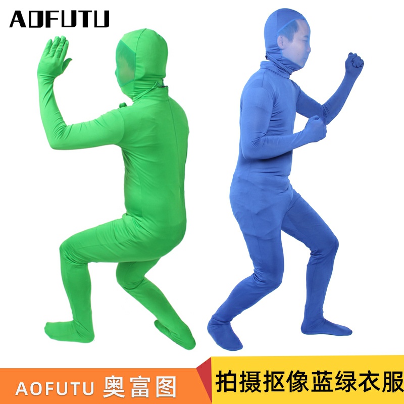 Film and television keying cloth green clothes movie green man blue man cutout clothes invisible clothes cutout blue cutout green later background