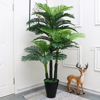 1,9 метра из трех -заложенного жемчужного подсолнечника+горшок+трава