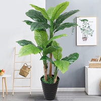 1,5 метра трех выстрелов банановое дерево+горшок+трава