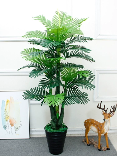 Моделирование зеленое растение горшечное размещение