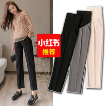 Pregnant woman pants fall outside wearing fashion Chauma to work pants wide leg pants western dress pants spring autumn and autumn clothes foreign air long pants