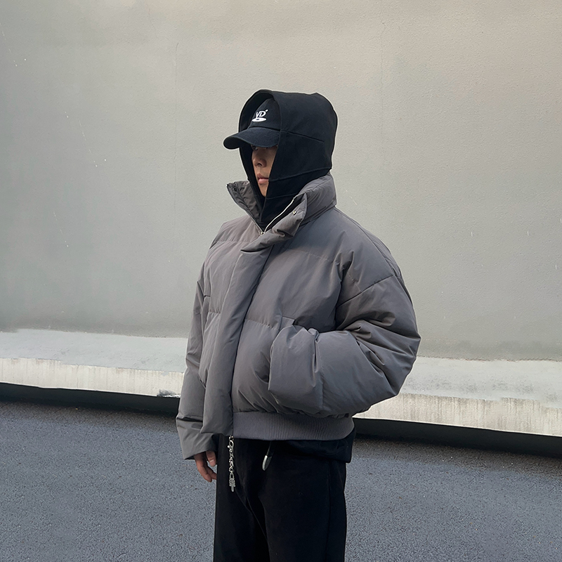 Blaexit American Style White Duck down Cleanfit Short down Jacket Men's Winter Stand Collar Cotton Coat Men's Warm Blaexit American Style White Duck down Cleanfit Short down Jacket Men's Winter Stand Collar Cotton Coat Men's Warm