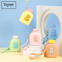 Korean Version Zero Wallet Woman Little Mini New 2022 Cute Silicone Key Bag Coin Bag Student Child Small Wallet