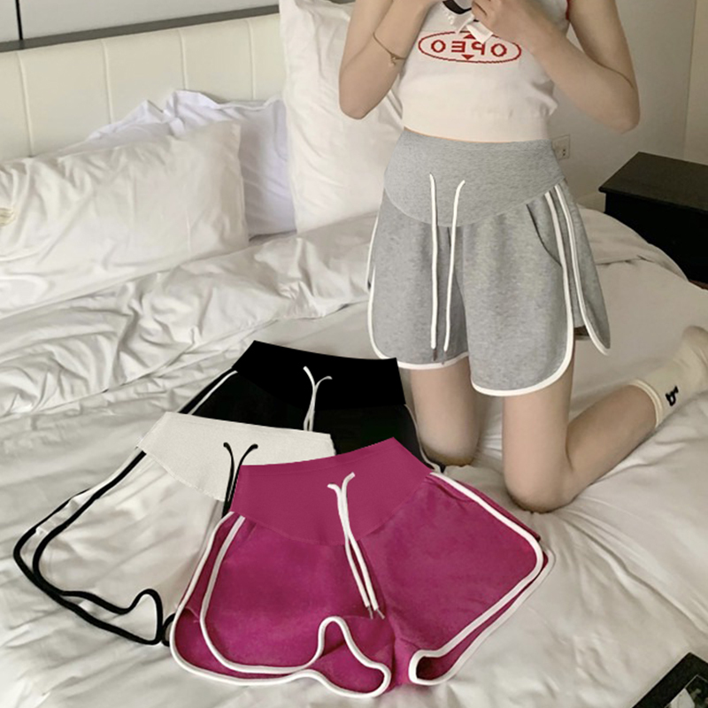 Maternity Shorts for Outer Wear, Summer Sports, Loose Casual Wide-Leg Pants, Summer Thin Belly-Supporting Leggings, Spring and Summer