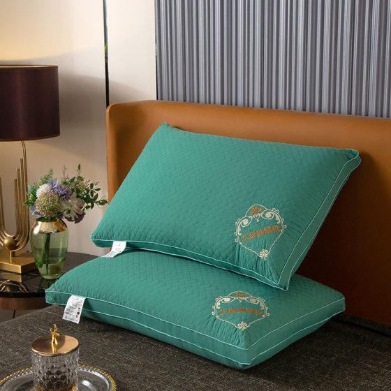 A Pair of Sleep Aid Pillow Cores, Cervical Spine Protection Pillow, Anti-Mite Household Adult Pillow, Student Dormitory Single Pillow Core