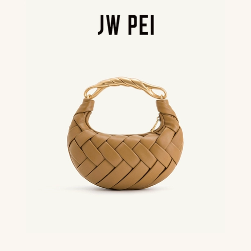 JW PEI Плетеная сумка на одно плечо, сумка через плечо, портативная небольшая сумка, изысканный стиль