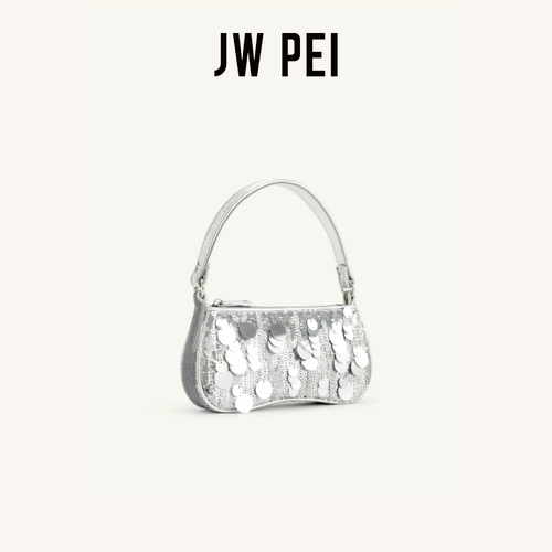 JW PEI Eva, сумка подмышку, серебряные небольшие дизайнерские блестки для ногтей, сумка на одно плечо
