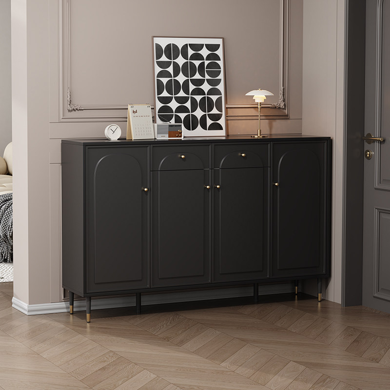 Face-in-home shoe cabinet Home doorway black shoe cabinet Xuanguan cabinet integrated by wall Good-looking Locker 2023 New-Taobao