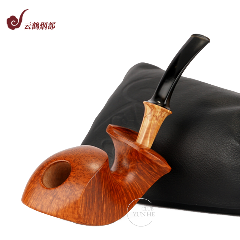 Yunhe Yandu Denmark imports Kent Kent handmade briar wood pipe butterfly grade freestyle pipe smooth pipe