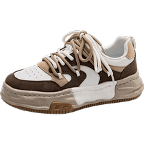 Pull back womens shoes 2024 new sports shoes womens retro moral training shoes dissolving shoes womens ins trendy board shoes spring and autumn