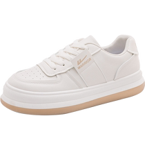 Pull back womens shoes white shoes womens 2024 new versatile thick-soled big-toe shoes spring canvas shoes womens spring models