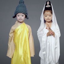 Avalokitesvara costume Avalokitesvara Bodhisattva costume headgear Tathagata performance costume Tathagata Buddha costume jade net bottle willow branch