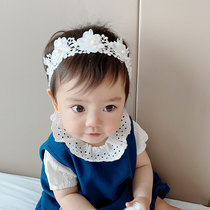 New baby hair band female baby lace flower floral headdress children hair accessories newborn photo dress Princess hair hoop