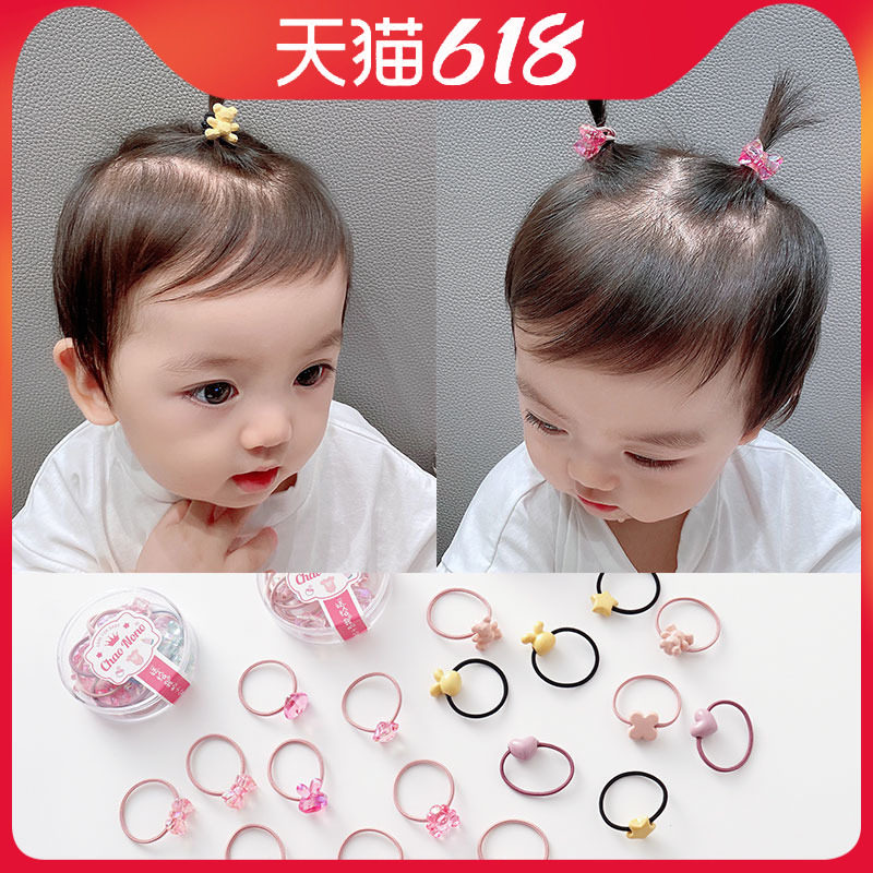 Children's hair Circle Hair Rubber Band Cute Baby Hair Ring Girl doesn't Hurt Hair A Little Hair Ring Princess Hair Accessories