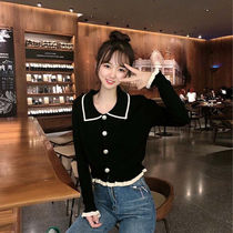 2020 new net infrared cardigan sweater womens short knitted small coat Korean spring and autumn loose students Wild