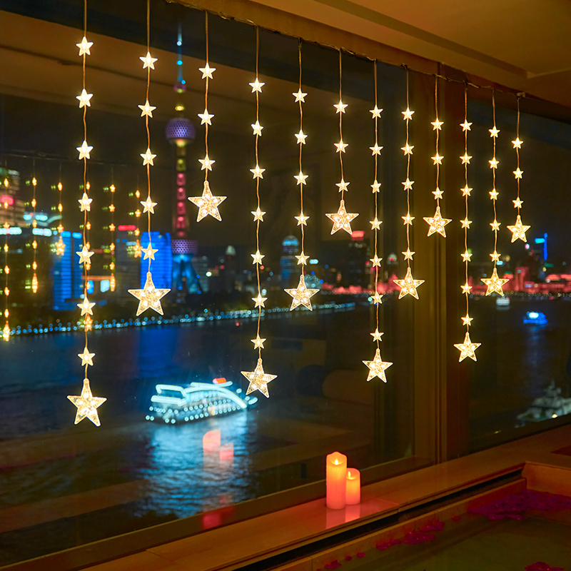 Led Colored Lights, Star Lights, Curtain Lights, Outdoor Camping Birthday Scene Atmosphere Lights, Courtyard Guesthouse Room Decorative Lights