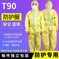 quần áo điện lực Quần áo bảo hộ cơ thể dính liền chất lỏng chống axit và kiềm phun sơn phun thuốc trừ sâu bụi công nghiệp quần áo bảo hộ lao động quan ao bao ho quần bảo hộ