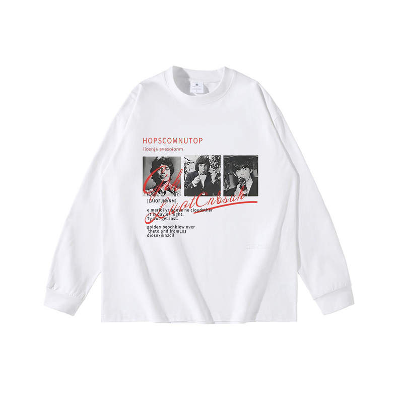 American-Style Trendy Brand Rolling Stones Heavy Cotton T-Shirt, Unisex Printed Long-Sleeve Base Shirt, Spring and Autumn Men's Clothing American-Style Trendy Brand Rolling Stones Heavy Cotton T-Shirt, Unisex Printed Long-Sleeve Base Shirt, Spring and Autumn Men's Clothing