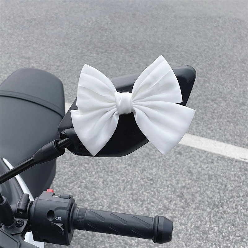 Bowknot Battery Electric Vehicle Motorcycle Decoration Accessories Pendant Ornament Doll Rearview Mirror Helmet Baboon