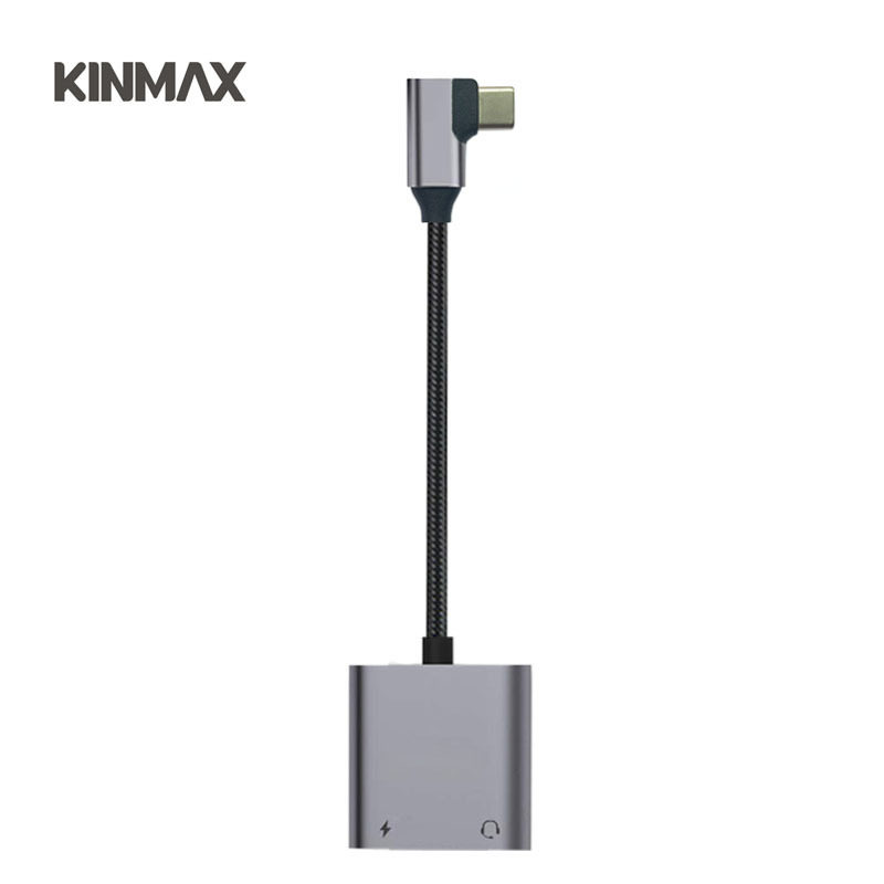 The new KinMax type-c to 3 5mm adapter hardware conversion game live support PD QC brand new