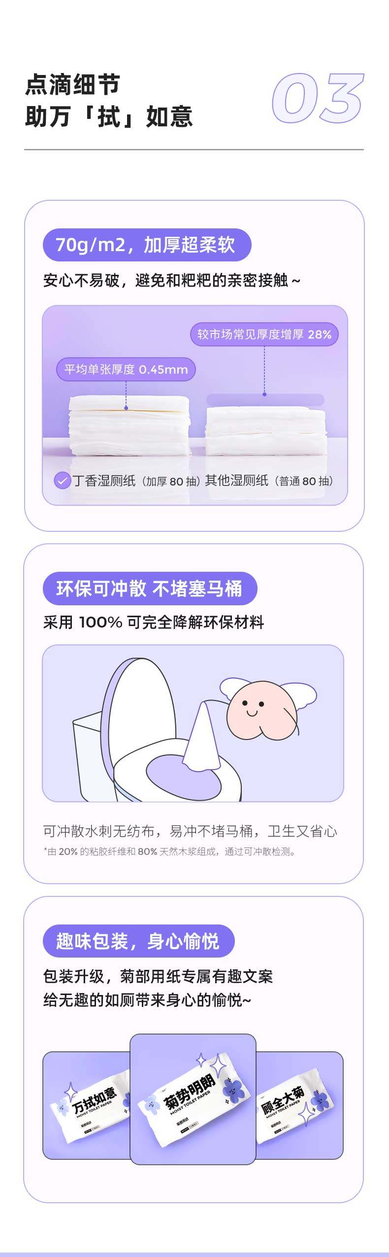 丁香医生 菊部用纸 湿厕纸 60抽*4包 天猫优惠券折后￥24.9包邮（￥49.9-25）