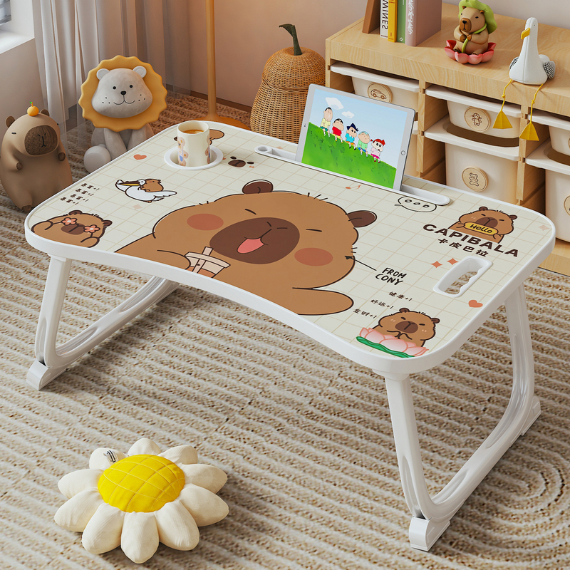 Foldable Small Bed Table, Dormitory Computer Desk, Home Bedroom Bay Window Desk, Student Dormitory Lazy Study Table Foldable Small Bed Table, Dormitory Computer Desk, Home Bedroom Bay Window Desk, Student Dormitory Lazy Study Table