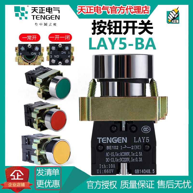 Sky positive metal button switch LAY5-BA 11 21 21 41 41 51 61 35 42 42-reset button