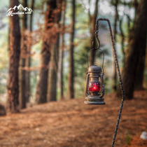Mountain soul outdoor hand-forged multi-functional combined kerosene lamp gas lamp wrought iron lamp stand