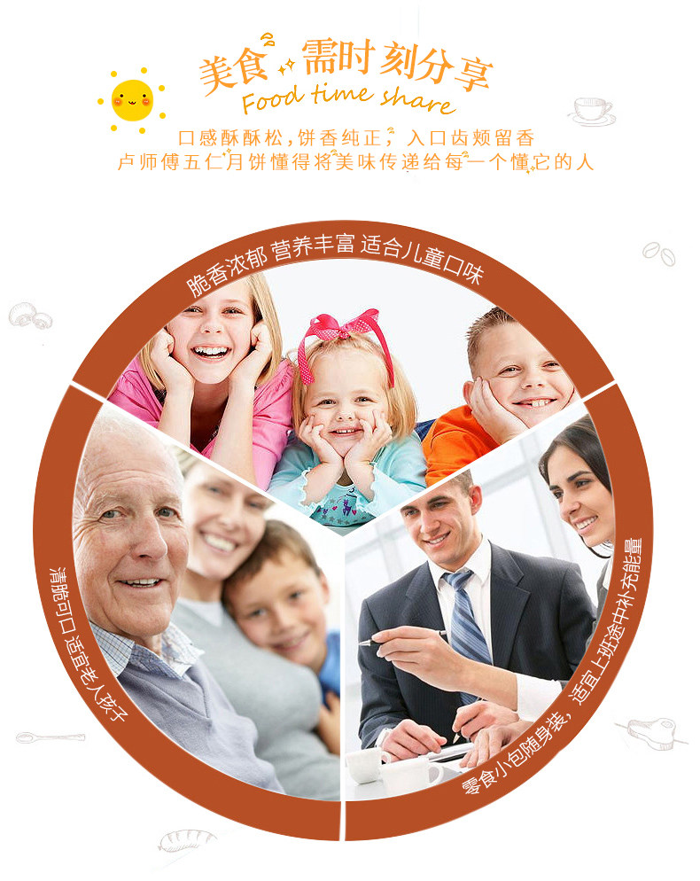 卢师傅月饼河南特产传统花生芝麻酥清真月饼散装多口味老五仁