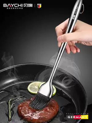 304 stainless steel silicone brush high temperature resistant barbecue brush oil brush does not lose hair Kitchen pancake baking oil brush oil sauce brush