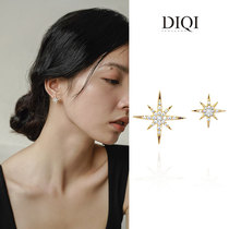 DIQI DIQI 925 sterling Silver Needle Earrings Female Tide Korean Simple Advanced Earrings Temperament Ear Accessories