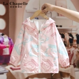 Демисезонная тонкая куртка, двусторонний детский весенний плащ, детская одежда