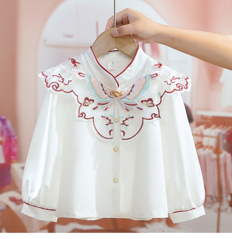 китайский костюм 拉夏贝尔童装女童马面裙套装春秋季汉服民族风儿童中国风2025新款 La chapelle homme