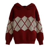 Детский красный свитер, осенняя демисезонная трикотажная толстовка с капюшоном, детская одежда, увеличенная толщина