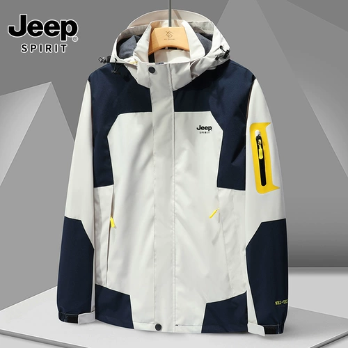 JEEP SPIRIT Осенняя ветрозащитная водонепроницаемая альпинистская дорожная куртка для влюбленных