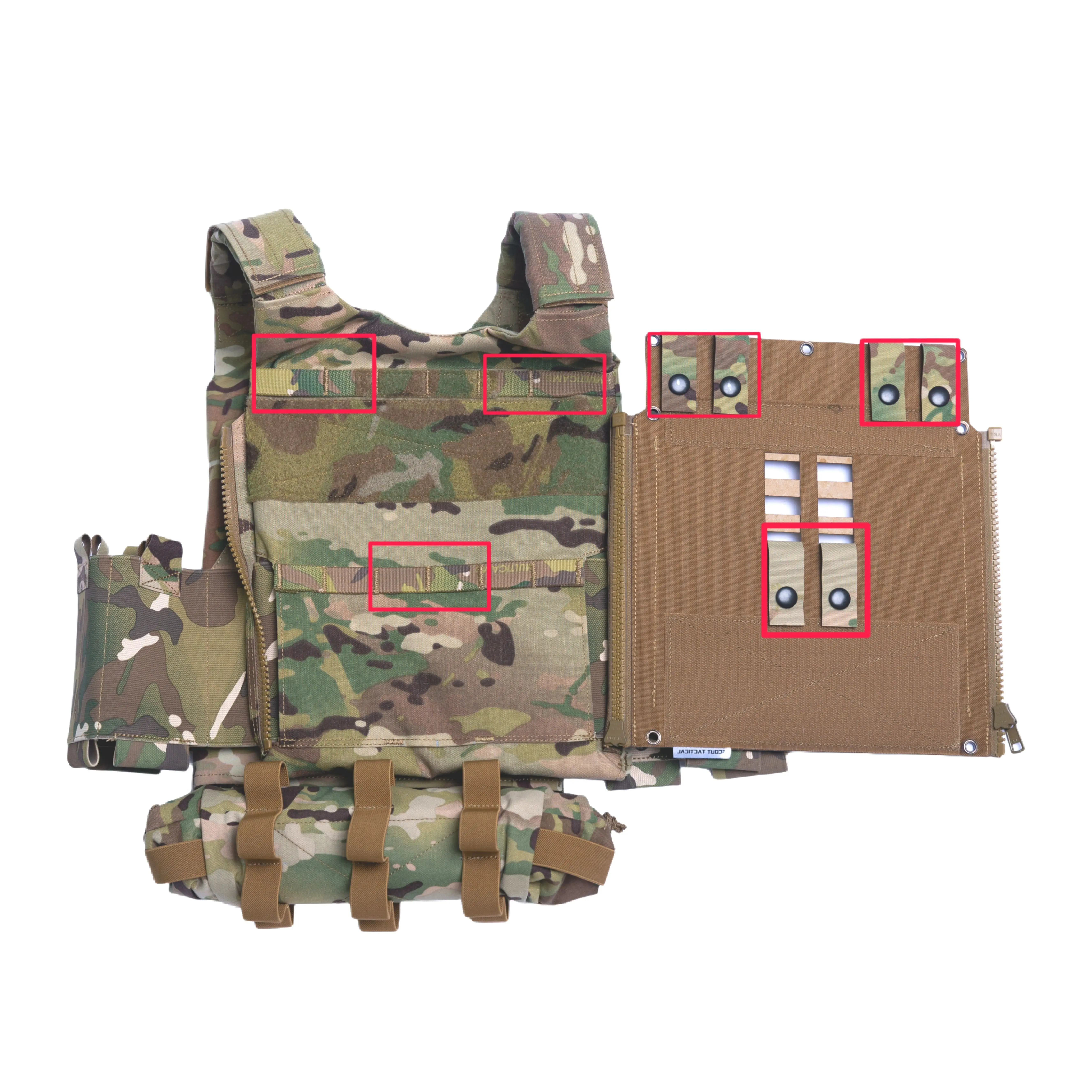 Chaleco con panel trasero integrado