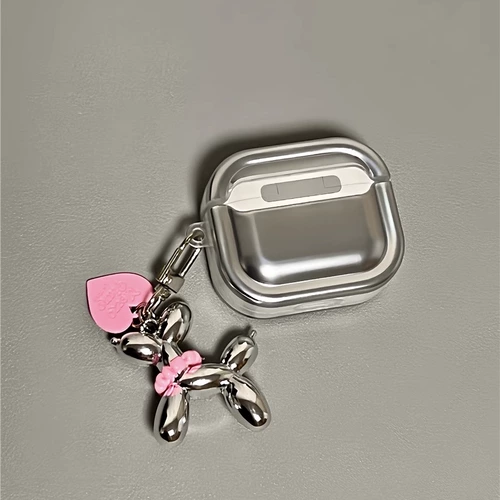 Применимо к делу Airpods Pro защита гарнитуры, вытягивающее серебряное масло. Дериф собака Apple Hearset Cover Airpods1/2 Generation Generation Защитные ремни.