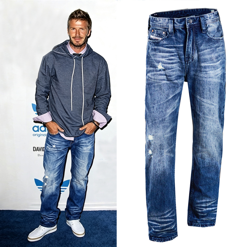High-End Washed Trendy Beckham Jeans for Men, Loose Straight Vintage Ripped Embroidered Personalized Long Pants High-End Washed Trendy Beckham Jeans for Men, Loose Straight Vintage Ripped Embroidered Personalized Long Pants