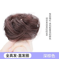 Прямые круги волос [темно-коричневый]