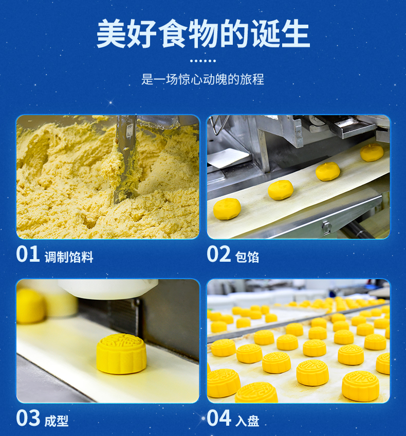 六合信 流心奶黄月饼礼盒 40g*6枚/240g礼盒装 图8