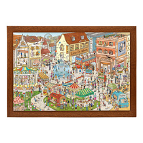 Cats Sky City Puzzle 1000 Pieces Small-town Weekend Happy Amusement Park Combined Adult Decompression Toys