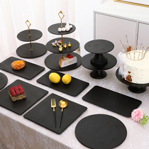  Dessert table display stand Decorative ornaments Birthday cake tray shelf Afternoon refreshment heart plate Cold meal tea break table